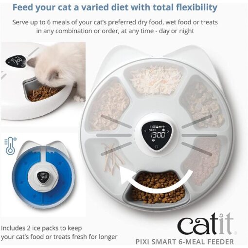 Catit Pixi Smart (Wifi) foderautomat 6 måltider